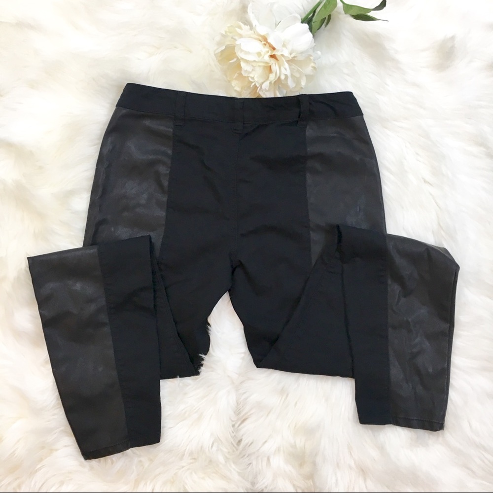 Bongo pleather panel skinny pants